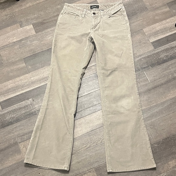 Eddie Bauer Women's Cream Flare Corduroy Jeans - Picture 1 of 8